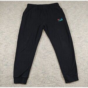 Nike Club Fleece‎ Tri Color Logo Patch Sweatpants Black FB8437-010 Men's Large